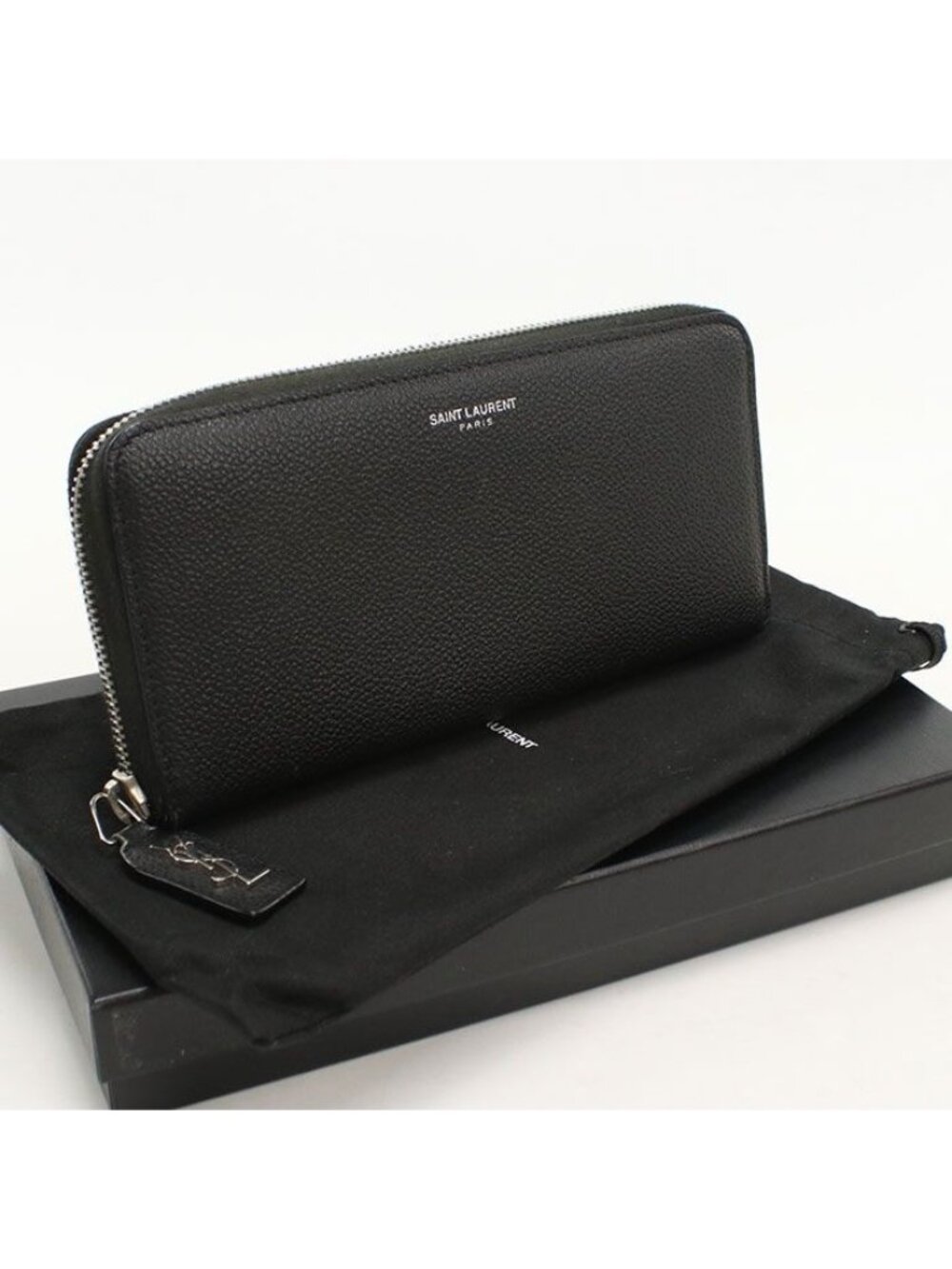 Saint Laurent Zip Around Wallet Classic Calfskin